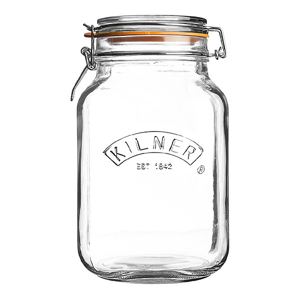 Kilner Hũ Thủy Tinh Tròn Vuôngvát Cạnh - Nhiều Kích Cỡ - Vuông - 2L