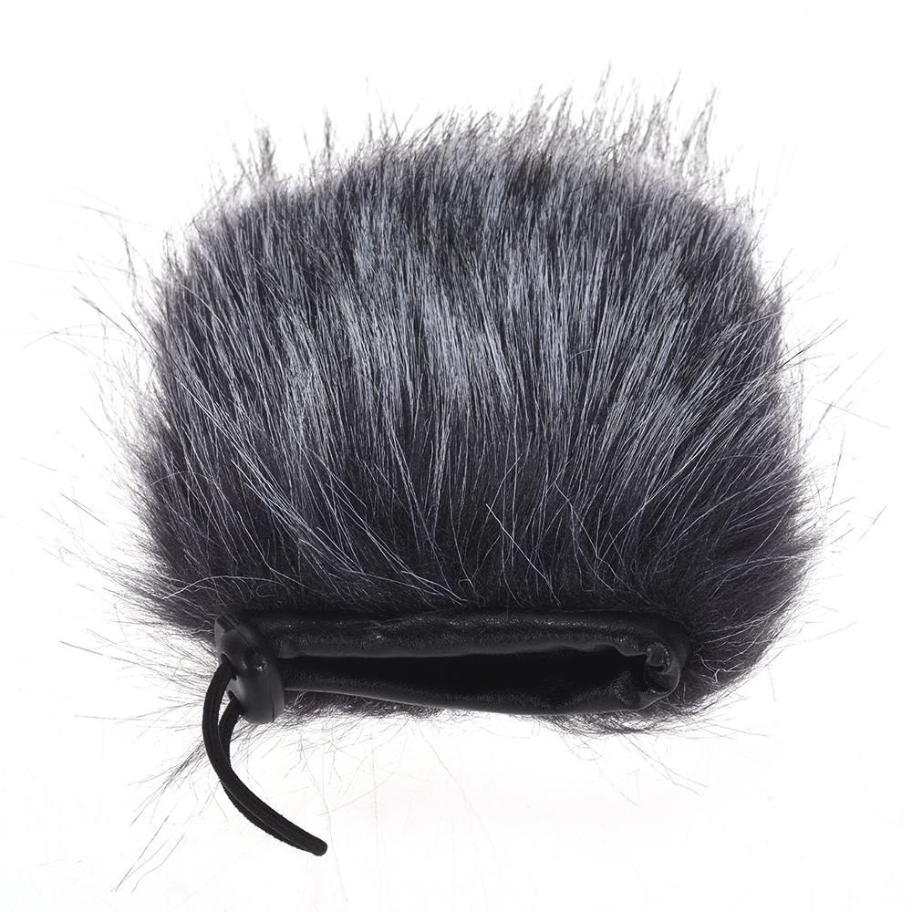 Lông chắn gió micrô ngoài trời EY-M24 bằng lông thú nhân tạo 9cm * 5cm cho Rode Stereo VideoMic Pro