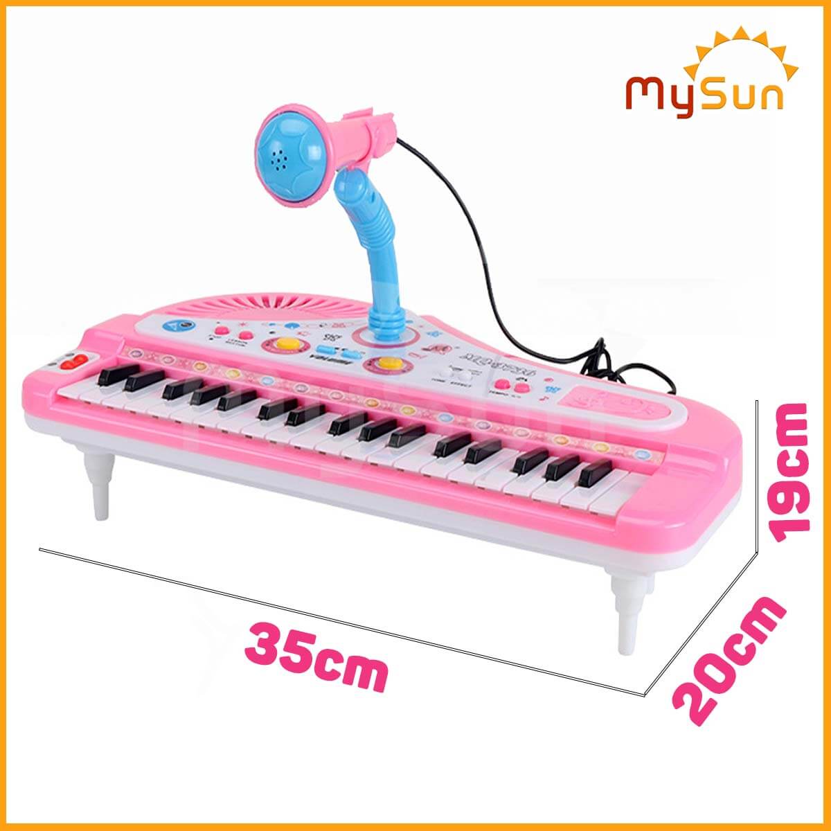 Đàn Piano Organ mini đồ chơi âm nhạc cụ cho bé gái trai phát triển trí tuệ thông minh MySun