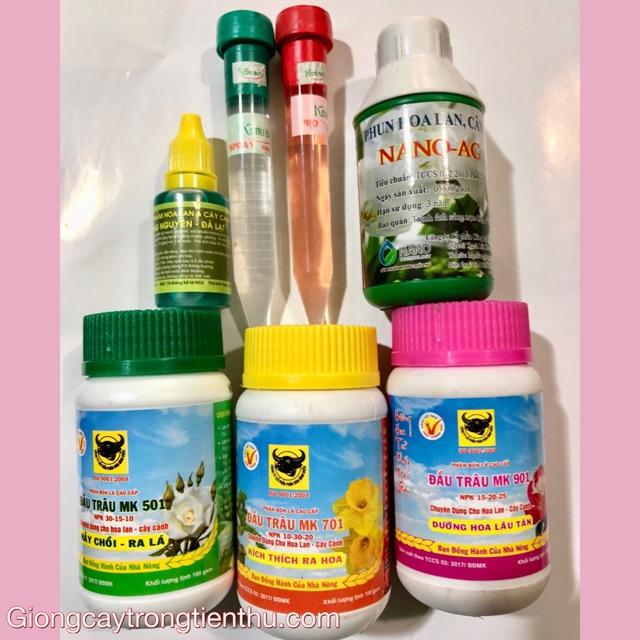 COMBO-7 LỌ PHÂN BÓN, KEI KY,CHẾ PHẨM,THUỐC PHÒNG TRỊ NẤM,VI RÚT,VI KHUẨN CHO LAN VÀ CÂY CẢNH