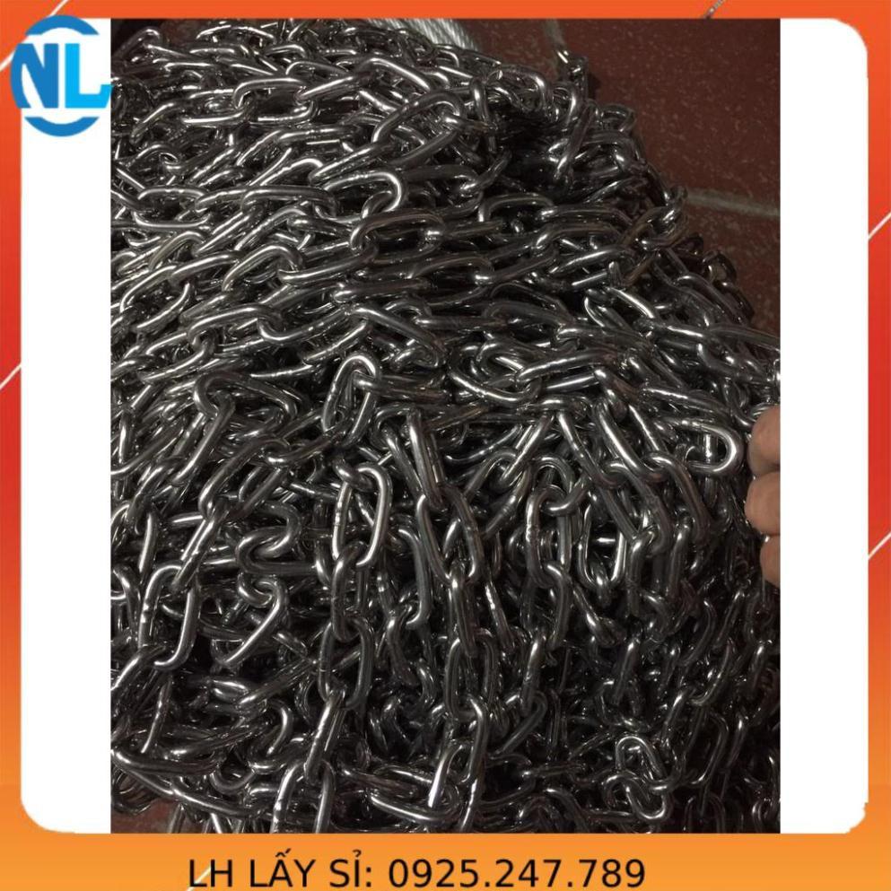 Xích inox 304 phi 6. 5m xích đu.inox chuẩn 304 , xích khóa đồ