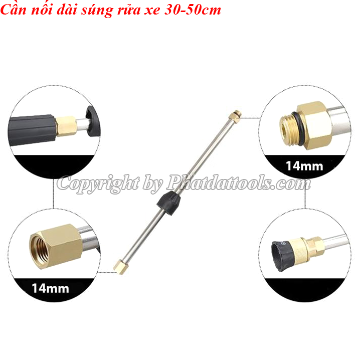 Cần Nối Dài Súng Rửa Xe 50cm