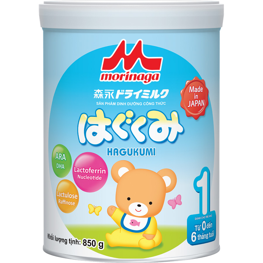 Combo 2 lon Sữa Morinaga số 1 (Hagukumi) 850g