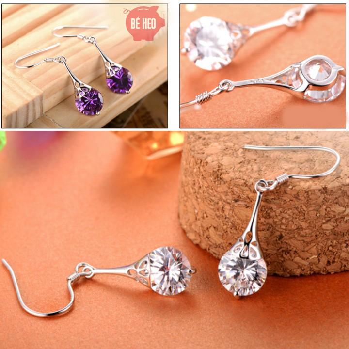 Bông tai nữ giọt nước - Trang sức Bé Heo BHBT447
