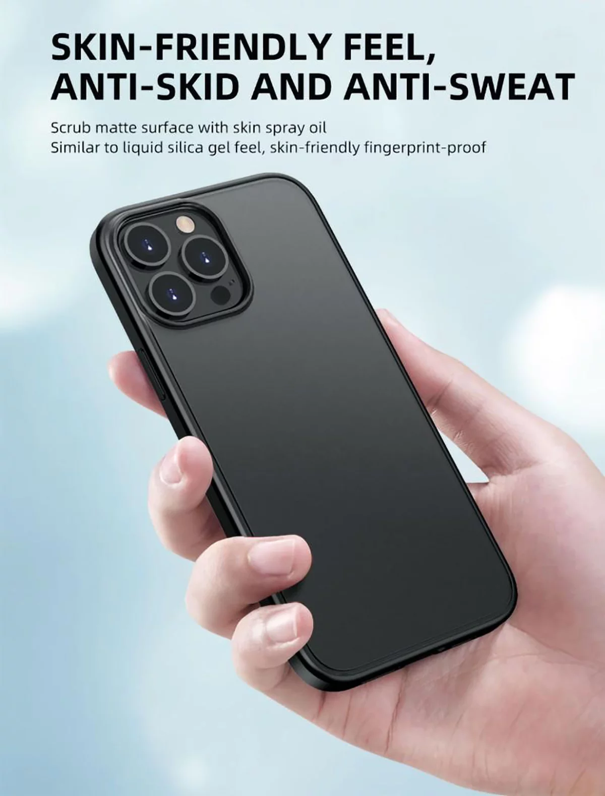 Ốp lưng nhám chống sốc viền silicon cho iPhone 14 Pro (6.1 inch) hiệu X-Level Frosted Sand Case mặt lưng nhám mờ, gờ bảo vệ Camera - hàng nhập khẩu