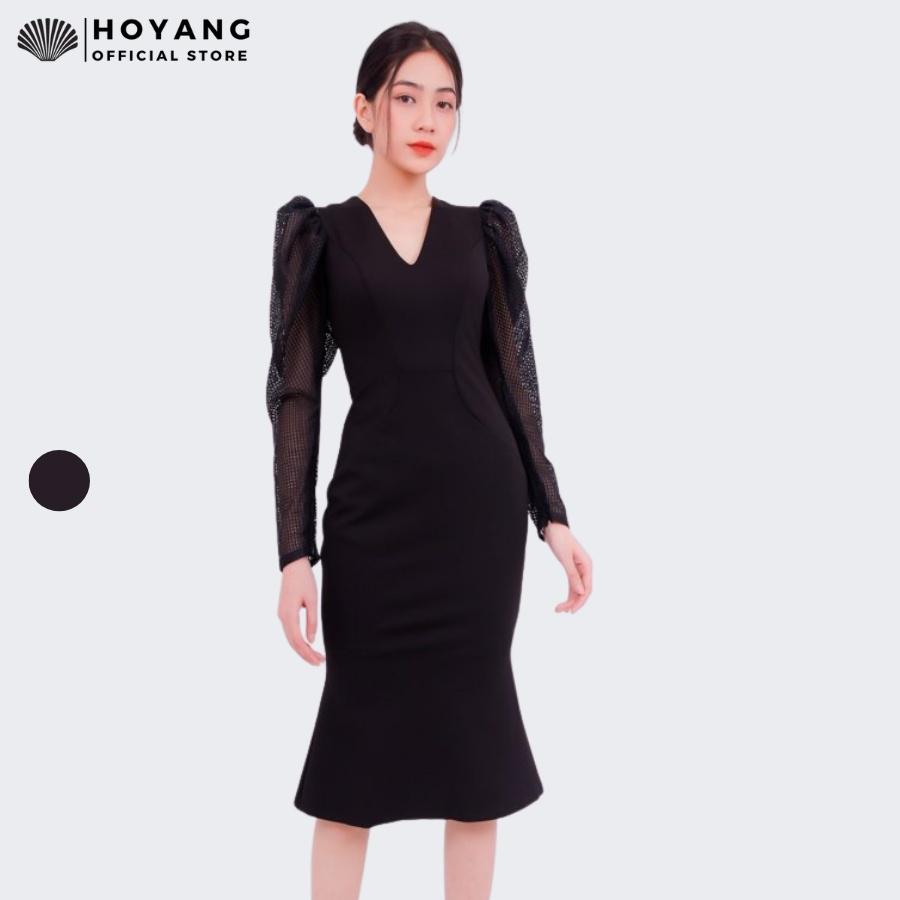 Đầm Đuôi Cá Tay Lưới Huyền Bí HOYANG DHY12