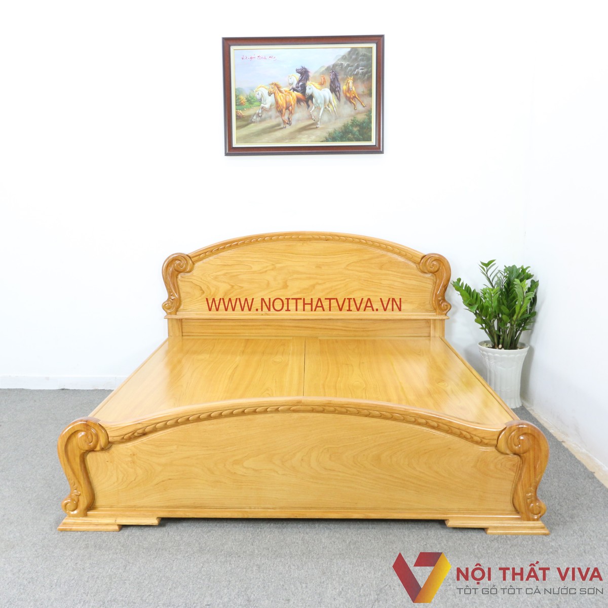 Giường Ngủ Gỗ Gõ Đỏ Đầu Vòm Vạt Phản Cao Cấp Hiện Đại