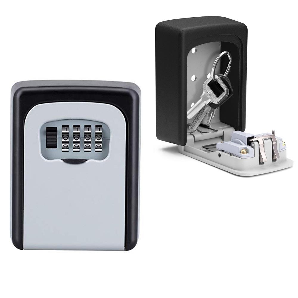 Treo Tường Lưu Trữ Chìa Khóa Bí Mật Hộp Tổ Chức 4 Chữ Số Mật Khẩu Mã An Ninh Khóa Không Chìa Khóa Chìa Khóa Nhà Hộp An Toàn