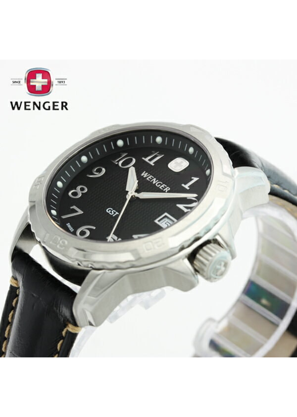 Đồng hồ nam WENGER chính hãng, mặt kính sapphire chống trầy, dây da cao cấp, vỏ thép không gỉ, kích thước mặt 41mm, độ chịu nước 100m, (model 78235)