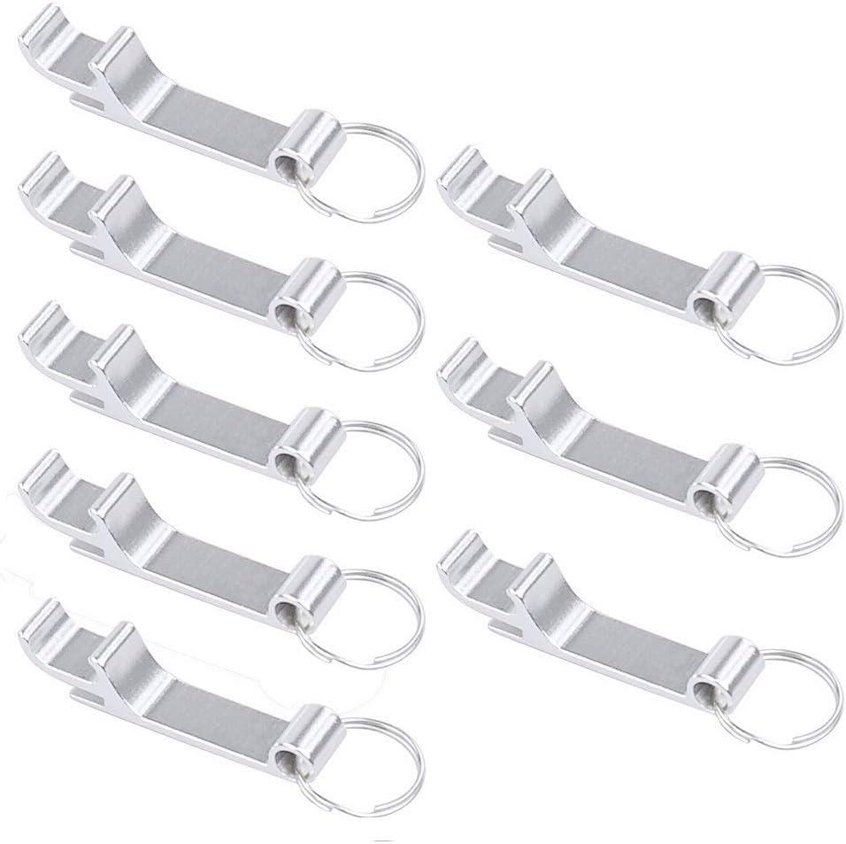 8 cái Dụng Cụ Khui Bia, Dụng Cụ Mở Nắp Chai Kim Loại Móc Khóa Dụng Cụ Mở Nắp Hộp Khui Bia Hộp