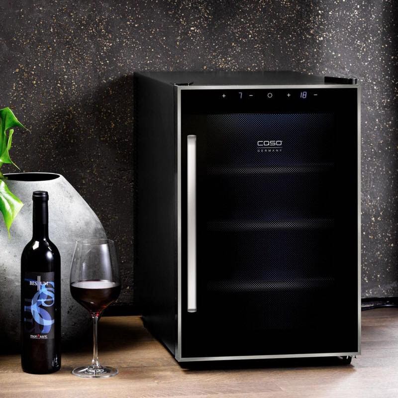 Tủ Bảo Quản Rượu Vang CASO WINE DUETTE TOUCH 12 SW-12 - Hàng Nhập Khẩu Đức