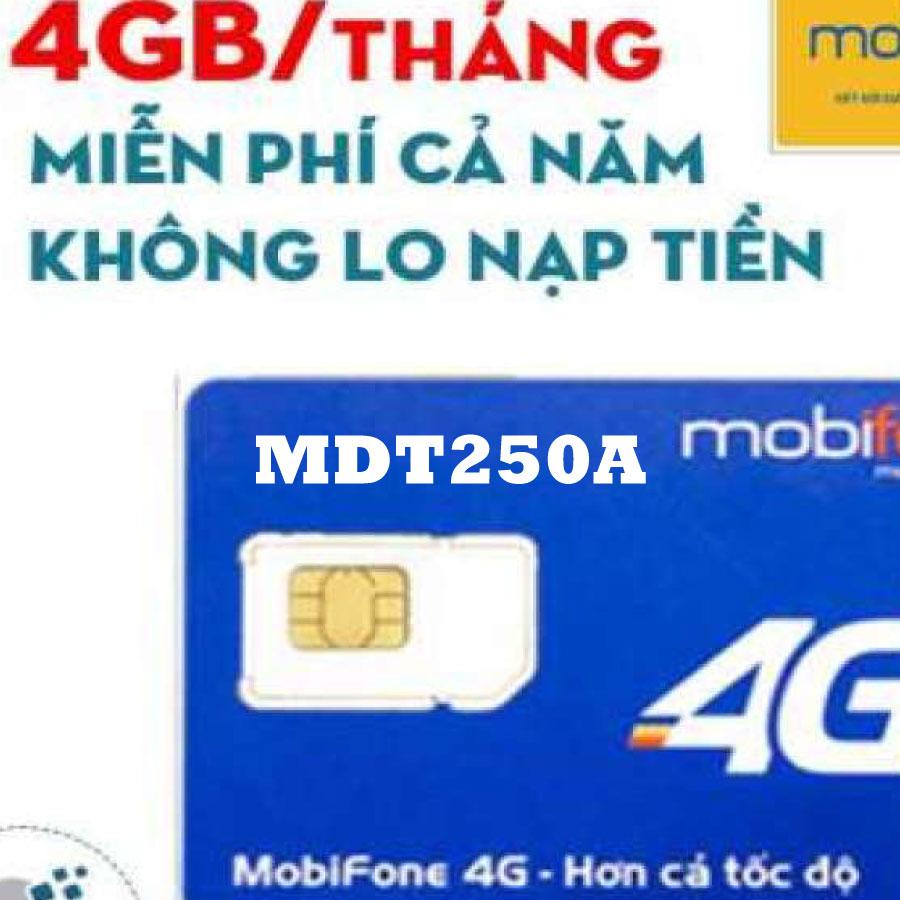 Sim 4G Mobifone mdt250a lên gói 12 tháng - Hàng Chính Hãng