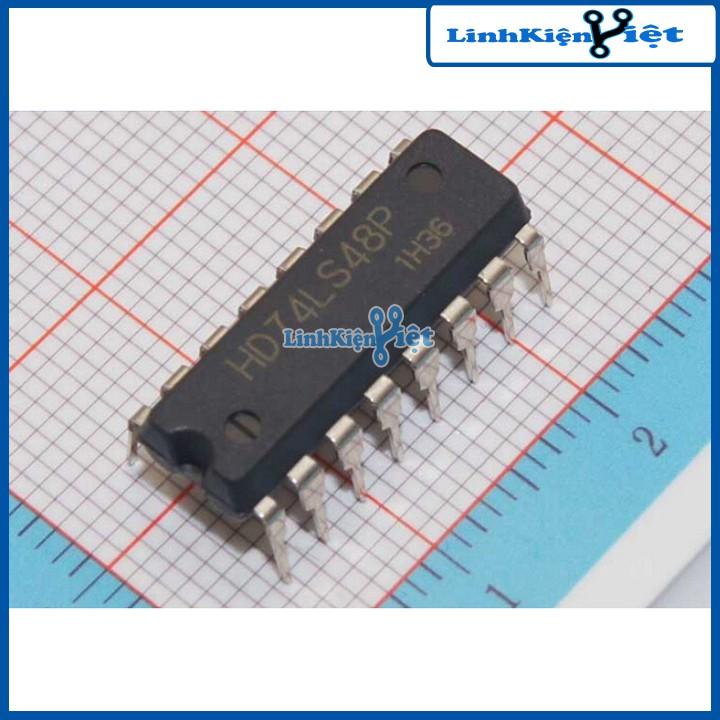 Chíp 74LS48 BCD to 7-segment Decoder/Driver DIP16