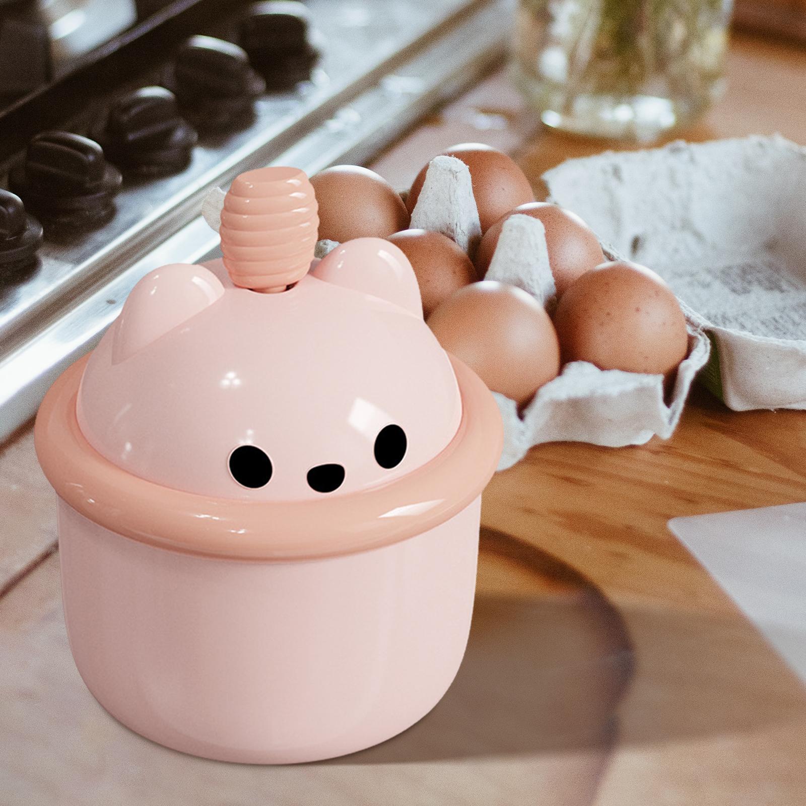 Egg Beater Whisk Cute Bear Shape Practical Hand Push Egg White Blender Mixer