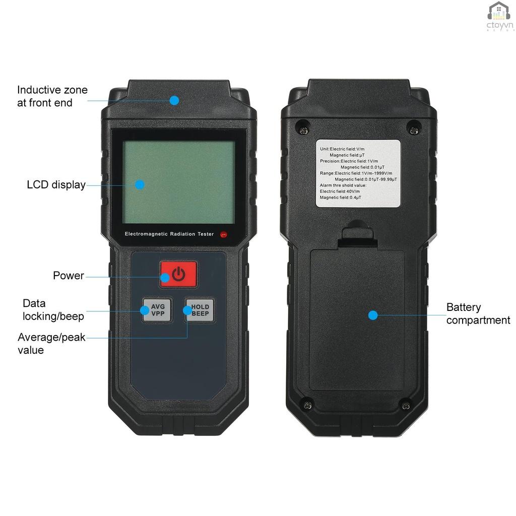 Thiết bị đo bức xạ điện từ ET825 EMF màn hình LCD 5Hz-3500MHz