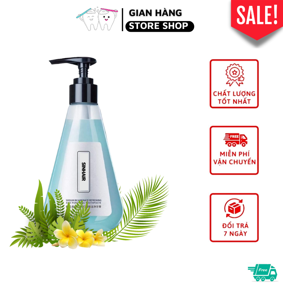 [Chính Hãng] Kem Đánh Răng Tẩy Trắng (210g) Tinh Chất Bạc Hà - Sin Hair