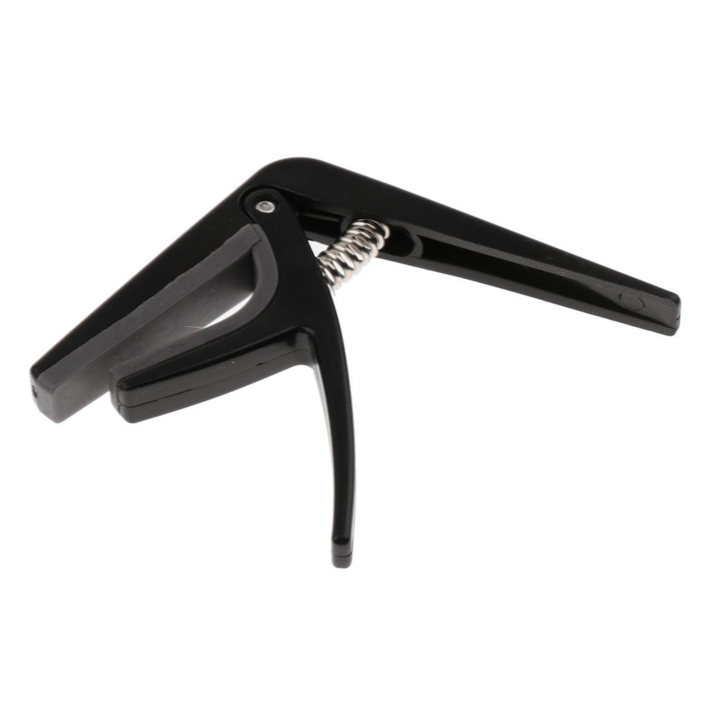 2-4pack 1pc Ukulele Guitar Capo Tuner Trigger Quick Change Key Clamp Black