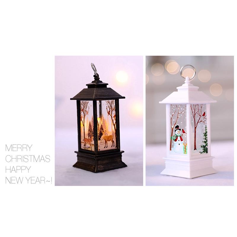 Đèn treo trang trí Giáng Sinh in hình người tuyết & ông già Noel