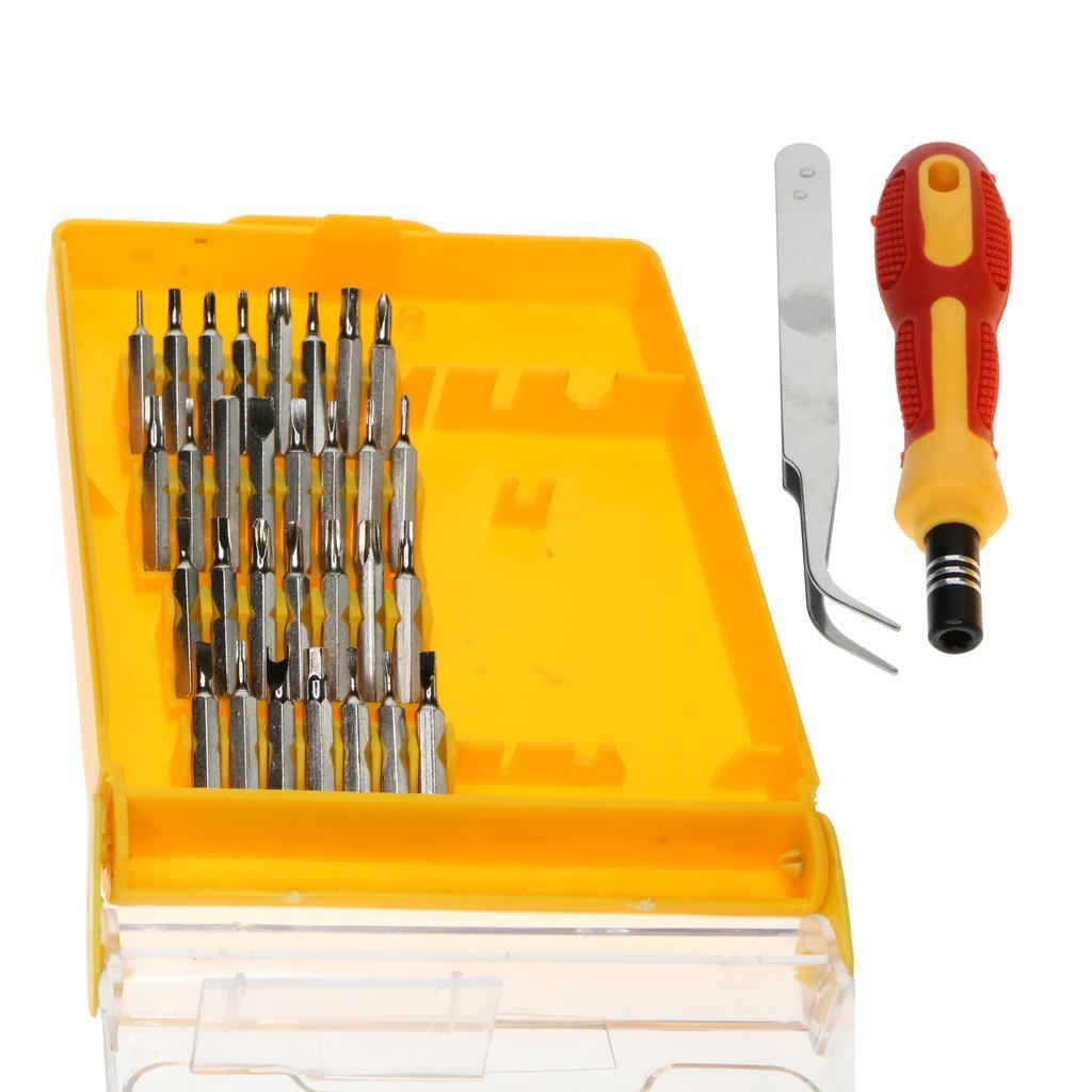 32 in 1 Steel Precision Screwdriver Bits Nut Driver Repair Tools Kit Set L