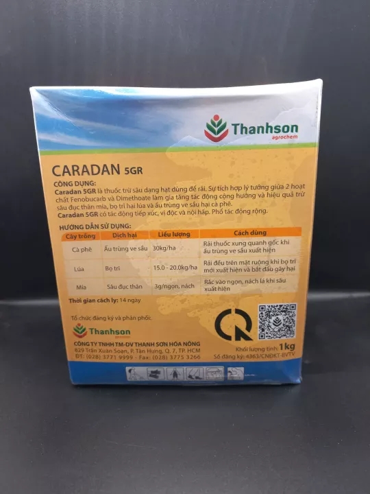 Chế phẩm trừ sâu Caradan 5GR 1kg