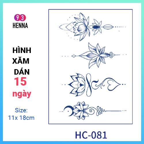 Hình Xăm Dán Tạm Thời Thảo Dược 15 Ngày mã HC081