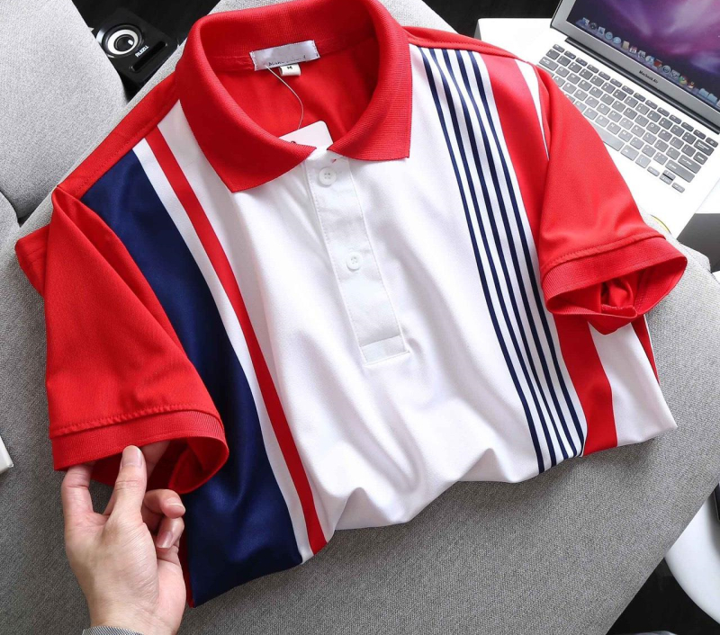 Áo thun polo nam kẻ sọc ngang cá sấu có cổ bẻ Nexx & Dee vải thun lạnh cao cấp ND06