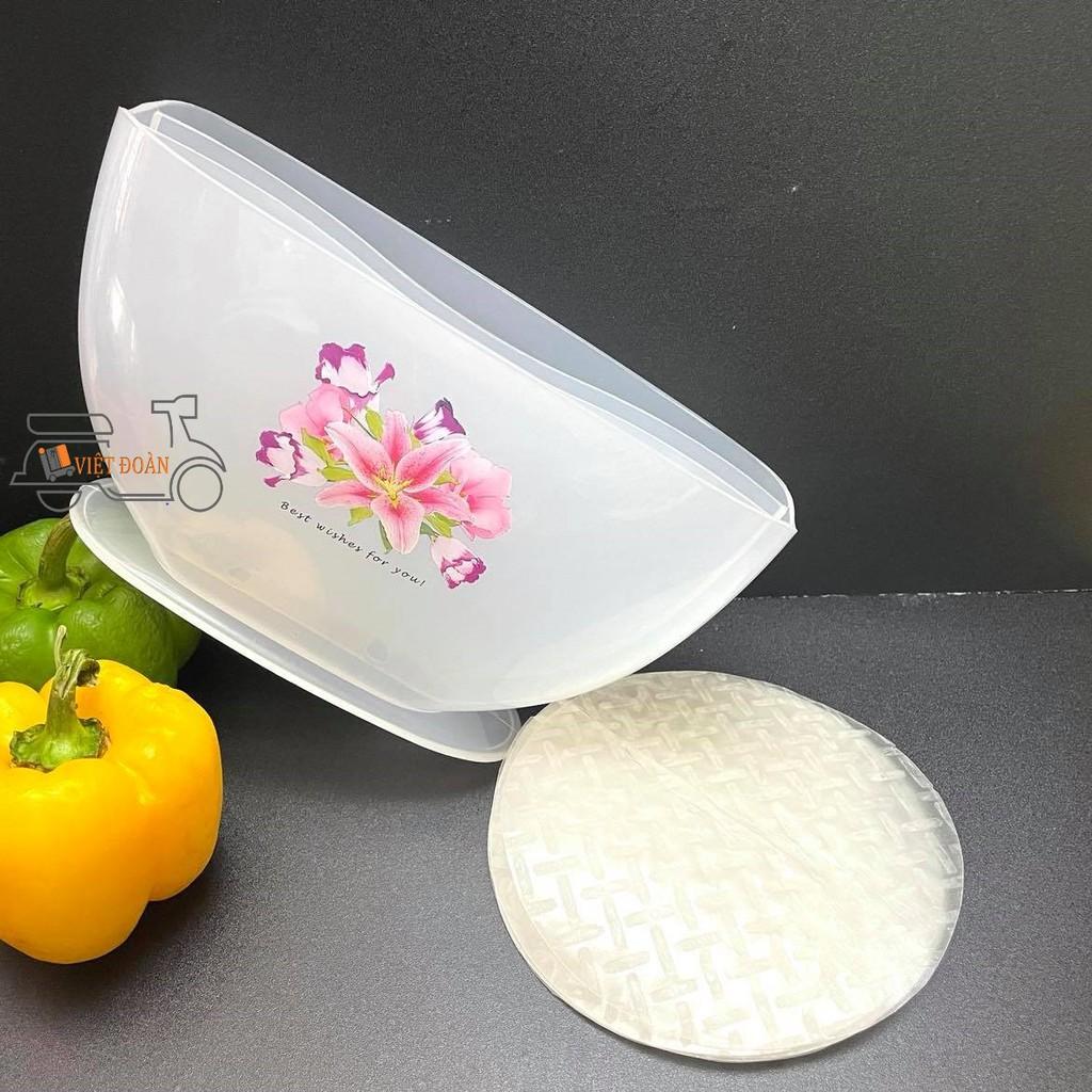 TÔ NHÚNG bánh tráng 3 NGĂN - SIZE TO. Đồ dùng cho quán ăn, gia đình