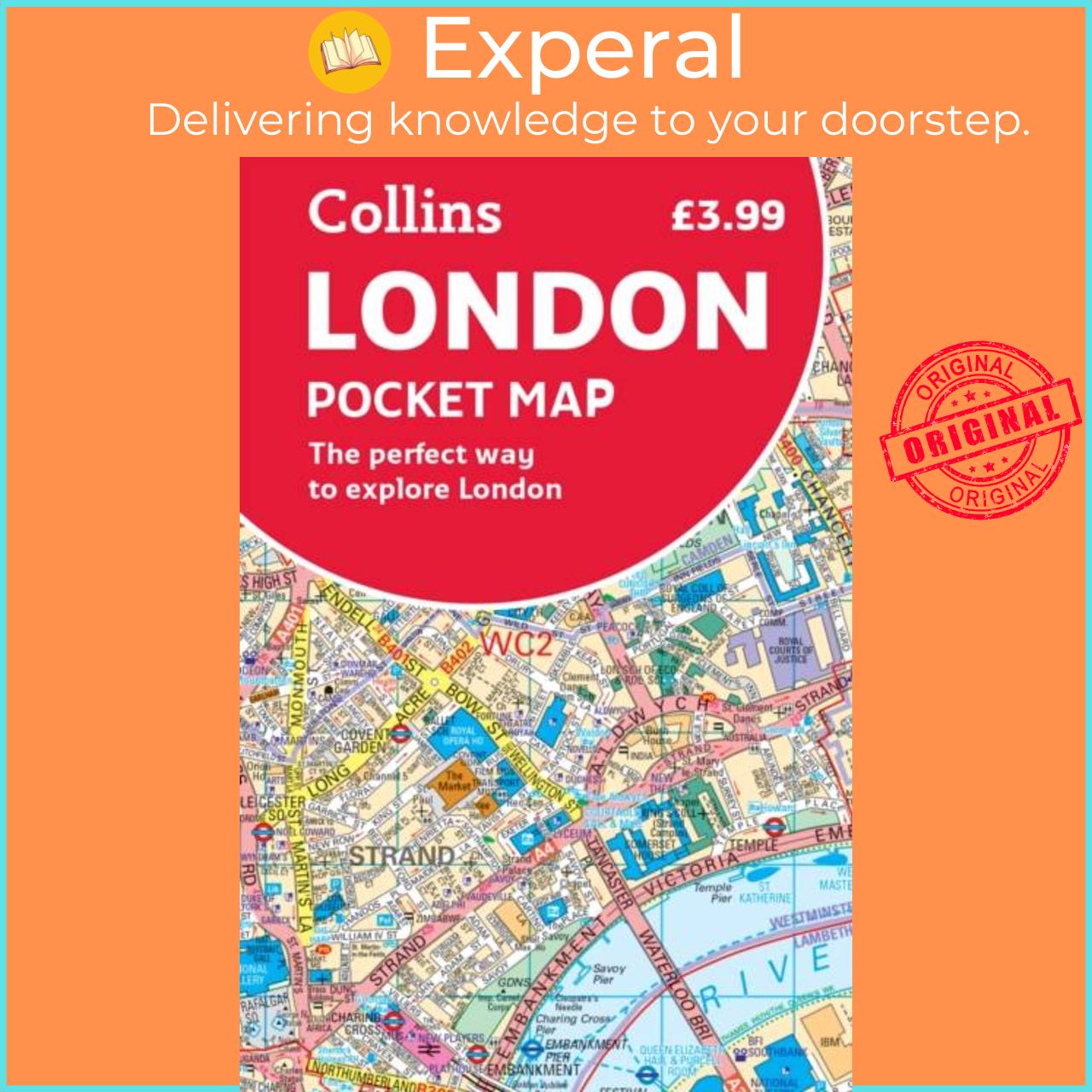 Hình ảnh Sách - London Pocket Map - The Perfect Way to Explore London by Collins Maps (UK edition, paperback)
