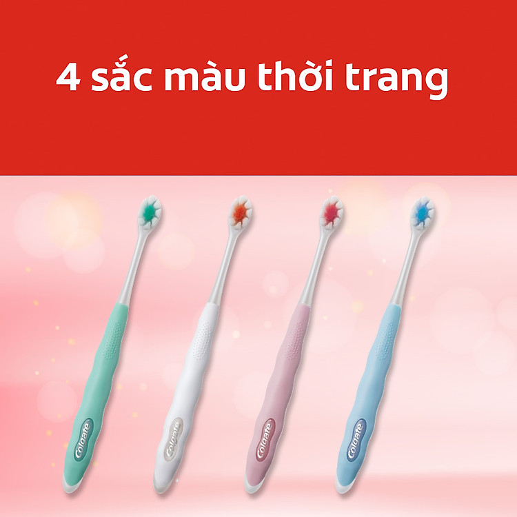 Bộ 4 bàn chải đánh răng Colgate Cushion Clean (Màu ngẫu nhiên)