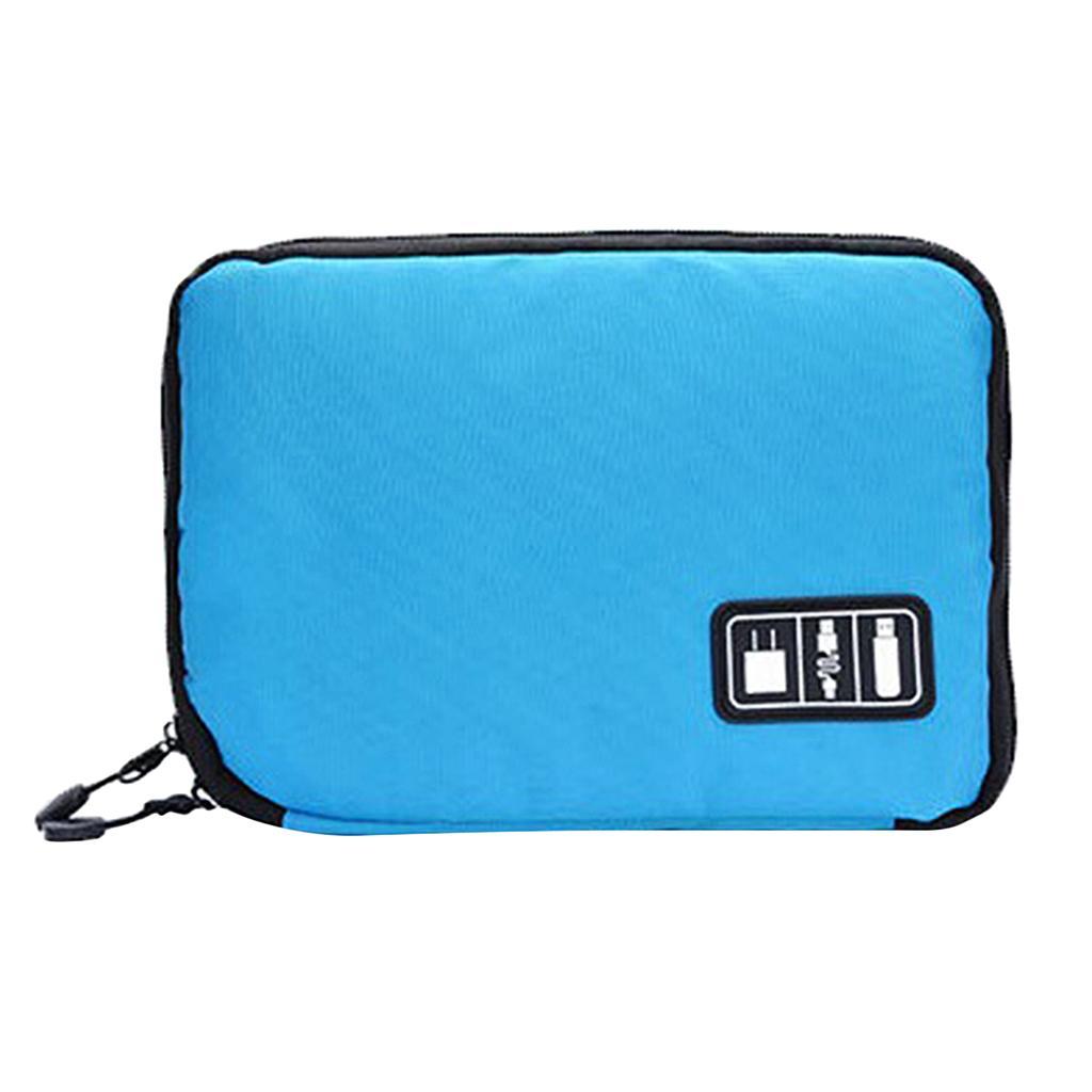 Portable Case Pouch Storage Bag For Earphone Data Cable Charger USB