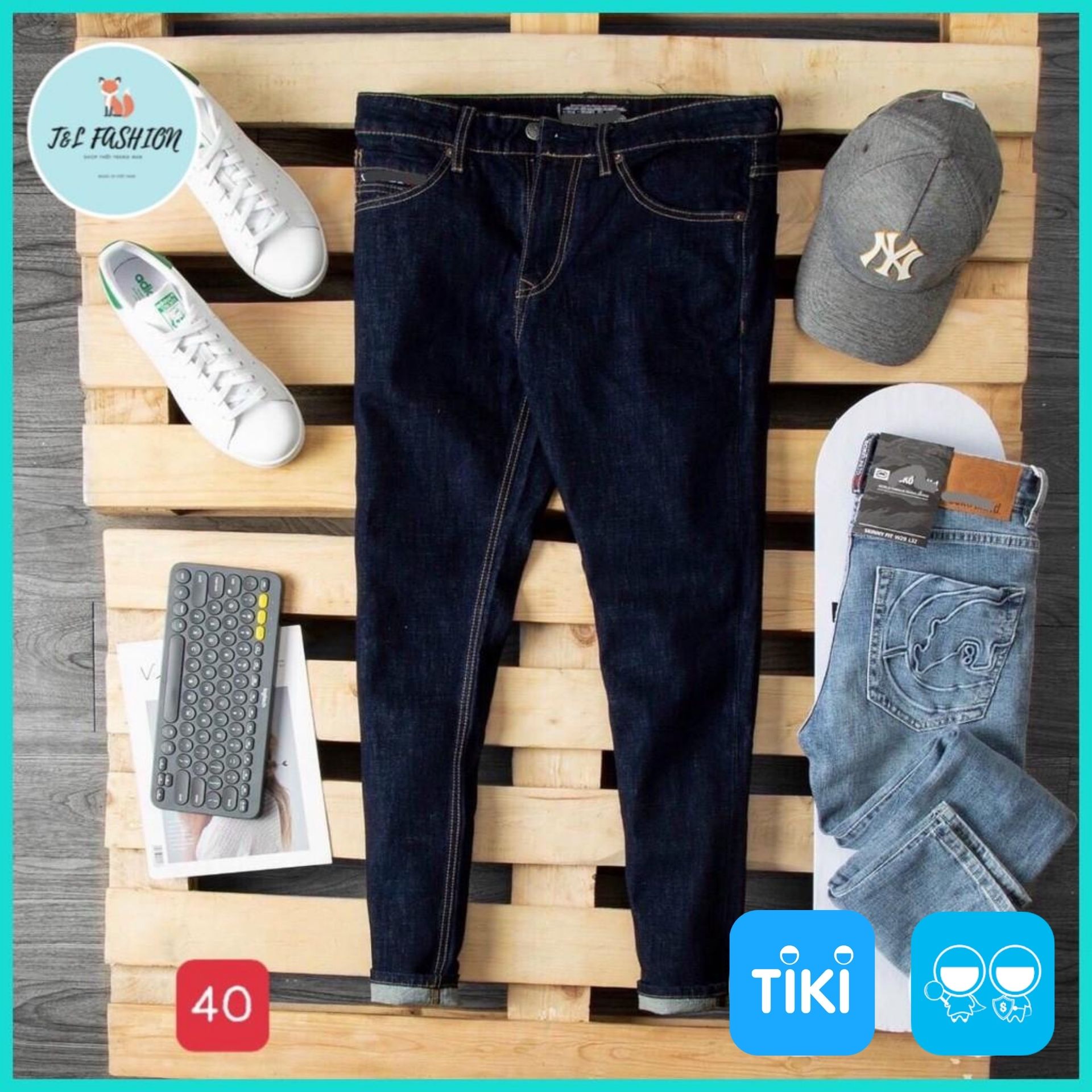 Quần Jean Nam, Quần Bò Cao Cấp Hàn Quốc Phong Cách Thời Trang T&amp;L store msa49