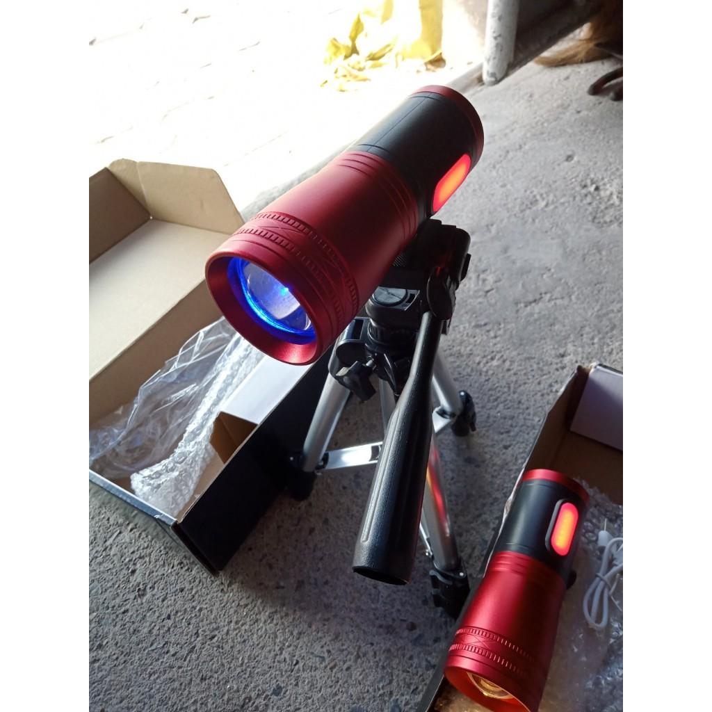 Đèn soi phao 4 bóng 4 chế độ cùng đèn bên cạnh soi mồi chuyên dùng câu cá ban đêm  -MN01