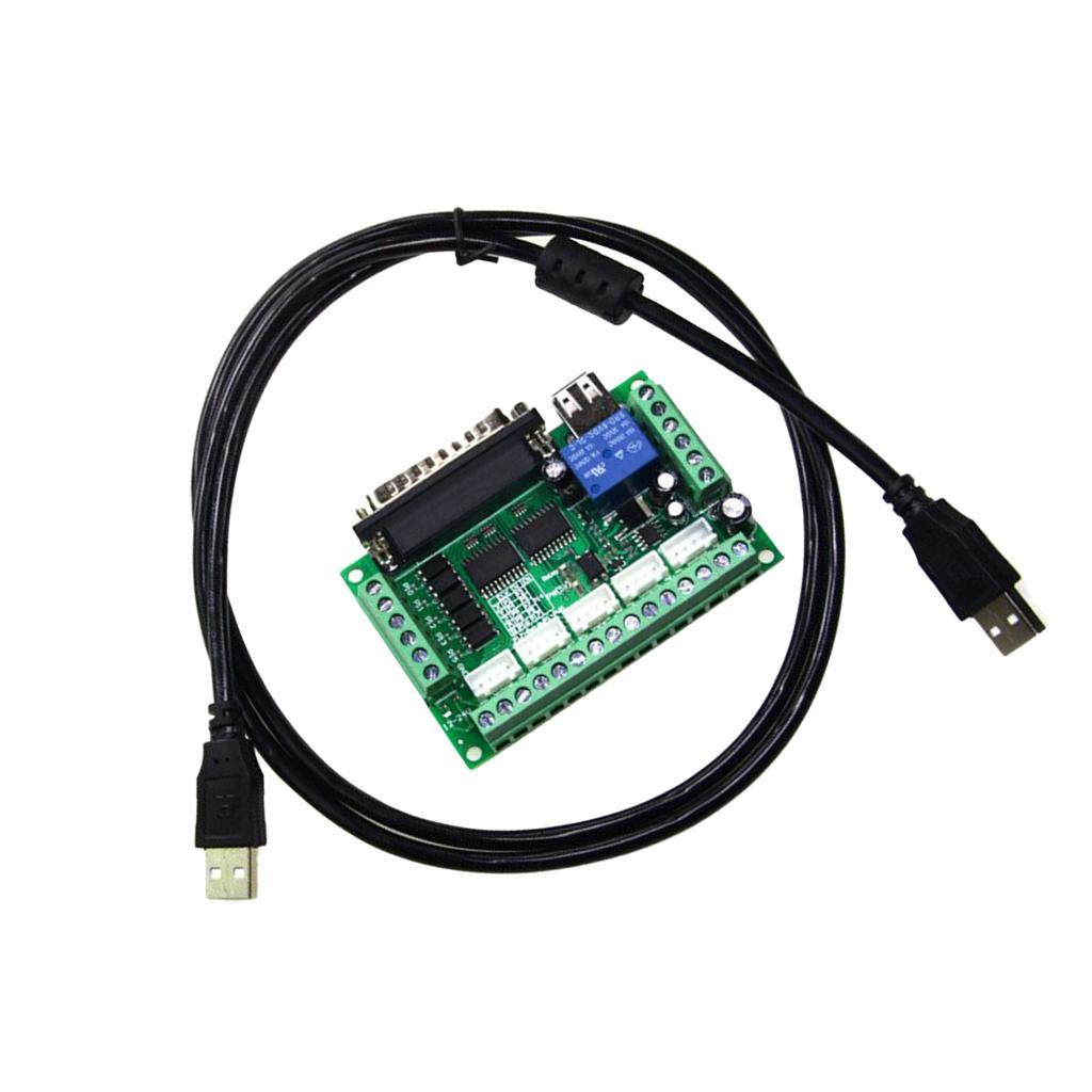 5 Axis Stepper Motor Driver Controller CNC Interface Breakout Board