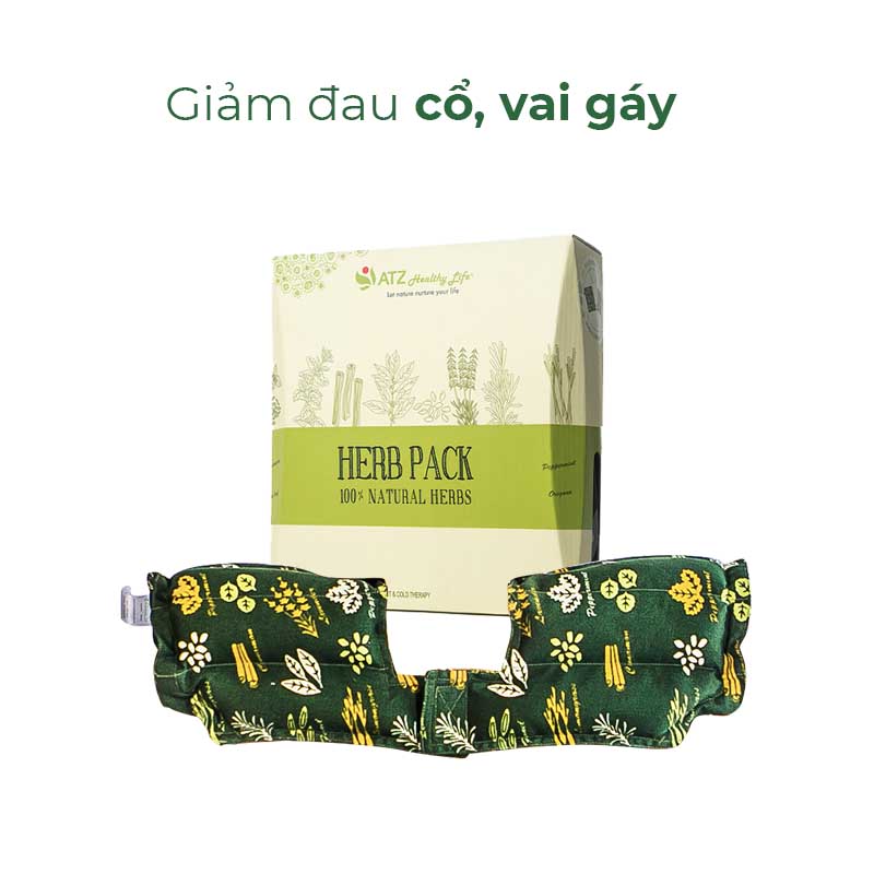 Túi Chườm Vai Thảo Dược - ATZ Organic - Nóng Lạnh Đa Năng - Giảm Nhức Mỏi Vai Gáy, Tạo Cảm Giác Thư Giãn Phấn Chấn Ngay tức thì