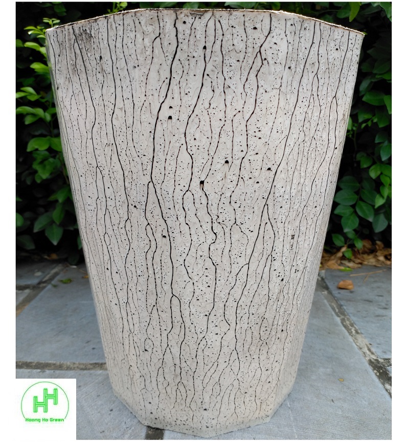 2 Chậu nhựa Kim Cương SO4, KT Miệng 30cm x Cao 40cm - Nhựa Đức Minh