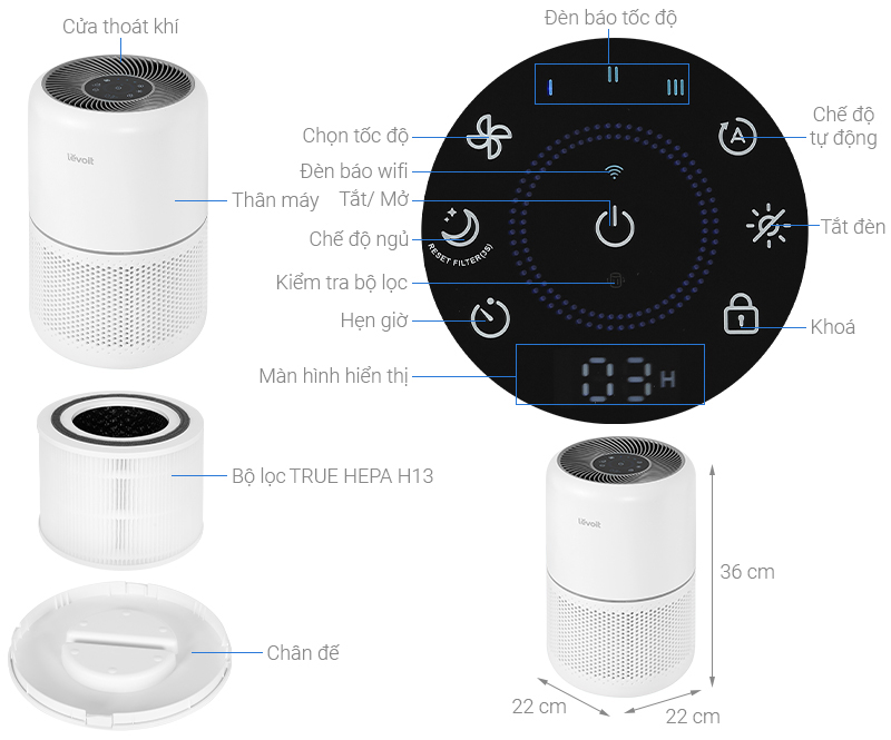 Máy lọc không khí Levoit Core 300 - HÀNG CHÍNH HÃNG