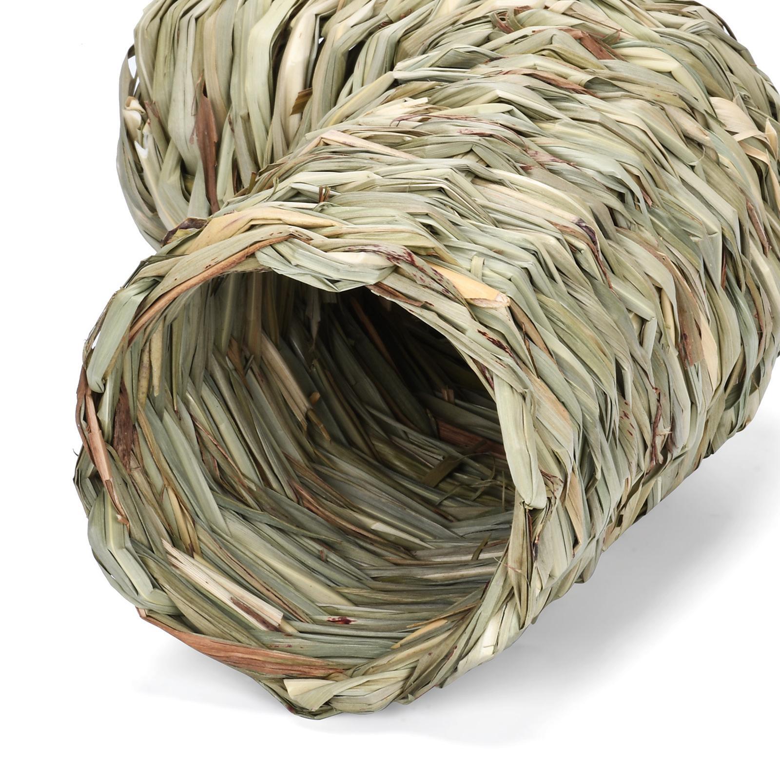 Hamster Grass Tunnel Tunnel Hideaway Durable Bunny Toy Pet Supplies Rabbit Tunnel Tube Nest for Chinchilla Hedgehog Gerbils Ferrets