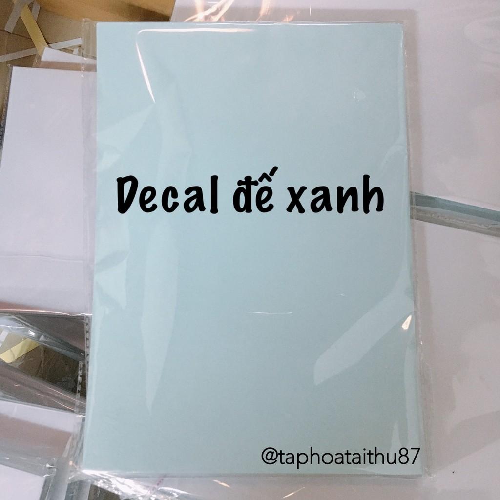 Giấy Decal A4 đế xanh - 100 tờ