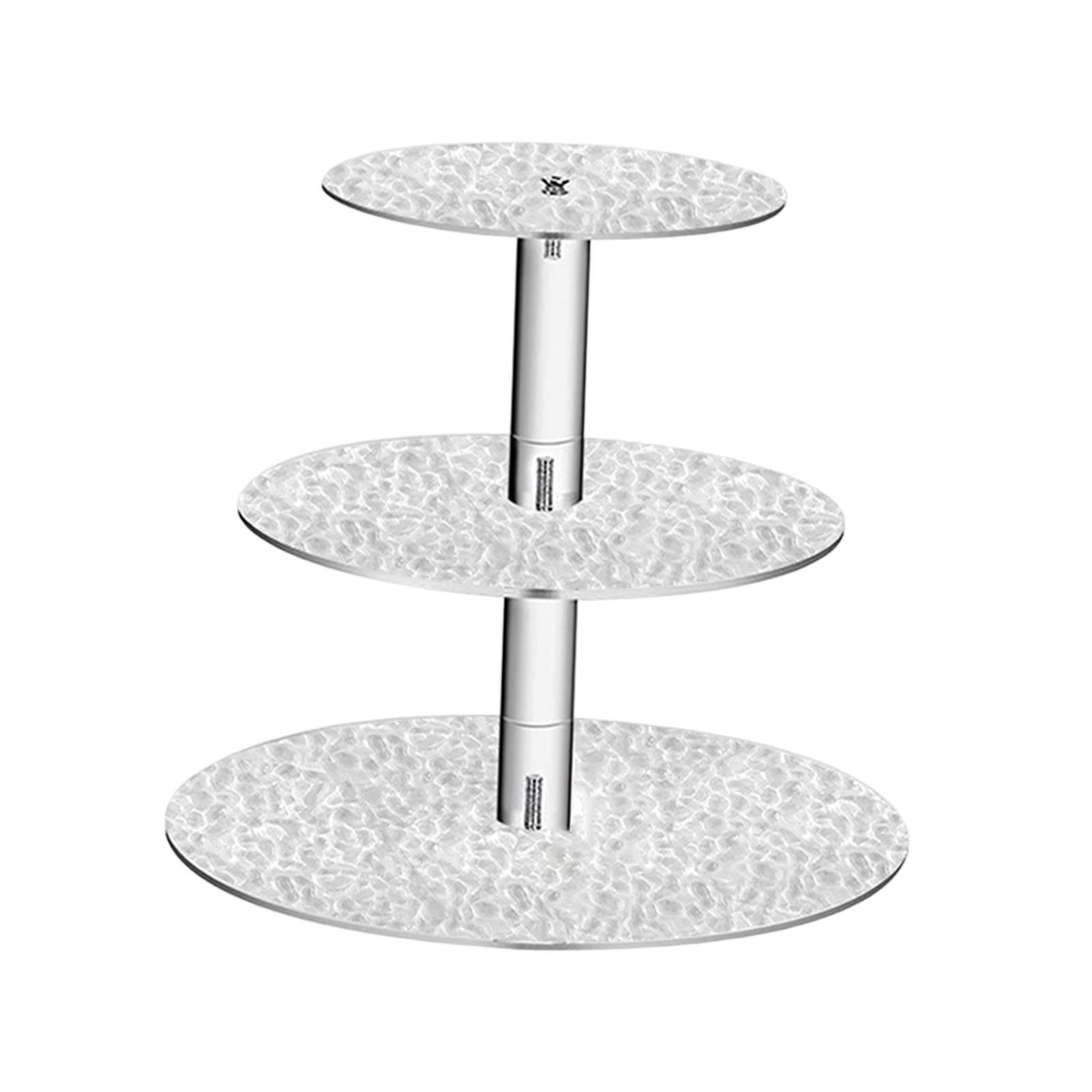 3 Tiered Cake Stand Serving Tray Fruits Home Tea Party Cupcake Display Plate