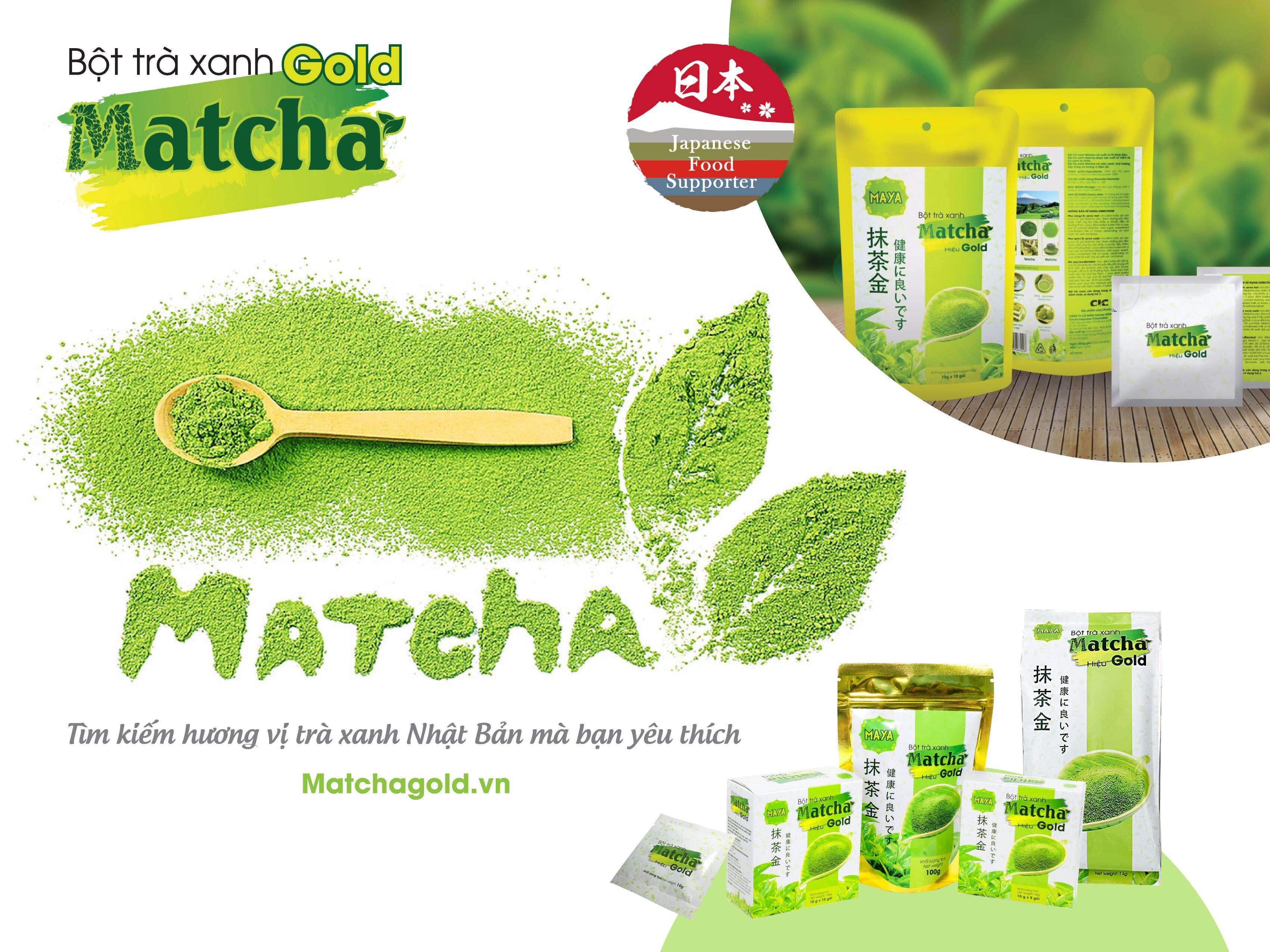 Bột trà xanh Matcha Gold - túi 100g