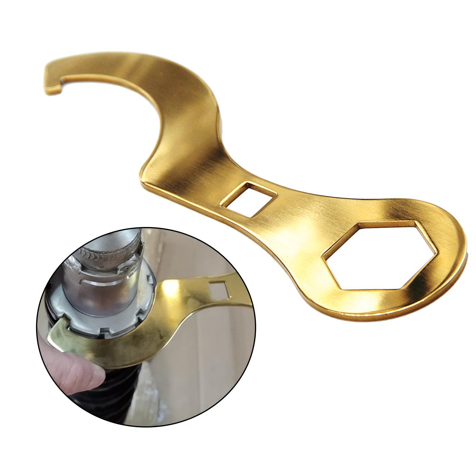 Axle Wrench Spanner Install Removal Dirt Bike Spindle Wheel Nut Tool Fit for Honda Crf250L Crf250Rally Repair Tool Axle Wrench Tool Golden