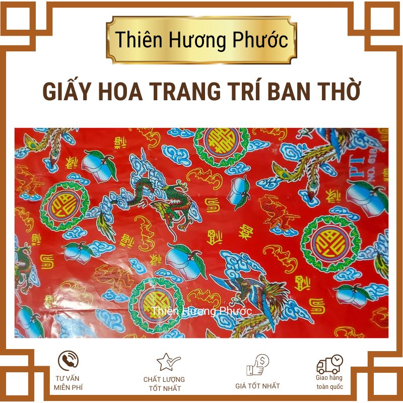 Giấy dán bàn thờ trang trí ban thờ cao cấp