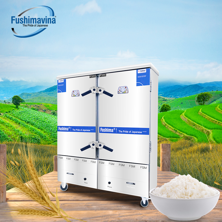 [CỬA HÀNG CHÍNH HÃNG] Tủ nấu cơm dùng gas 20 khay