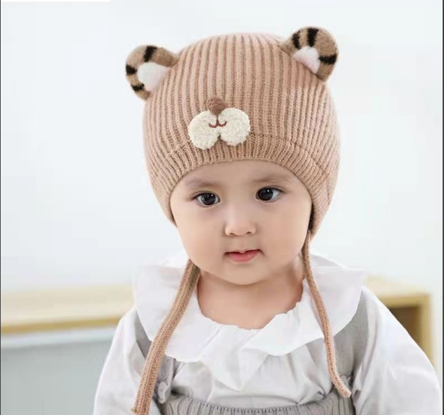 Mũ len tai Hổ cho bé trai bé gái, mũ len ấm áp mùa đông từ 6 tháng đến 2 tuổi