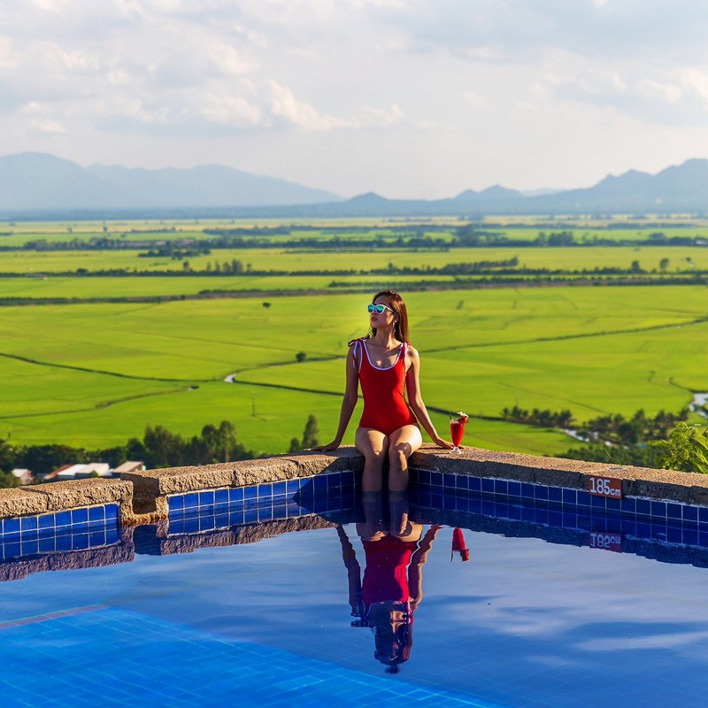 Victoria Núi Sam Lodge Hotel 3* - Hồ Bơi Vô Cực, Bữa Sáng, View Đồng Lúa Cực Đẹp