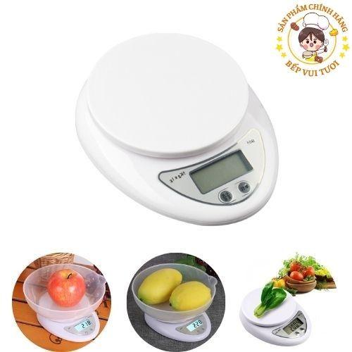 Cân tiểu ly điện tử thực phẩm nhà bếp  Electronic Kitchen 5Kg độ chính xác cao tuyệt đối, tặng kèm 2 pin AA