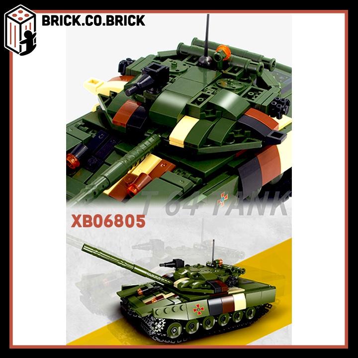 Mô Hình Lắp Ráp Thông minh Xe Tăng Chiến Đấu T64 XB06805