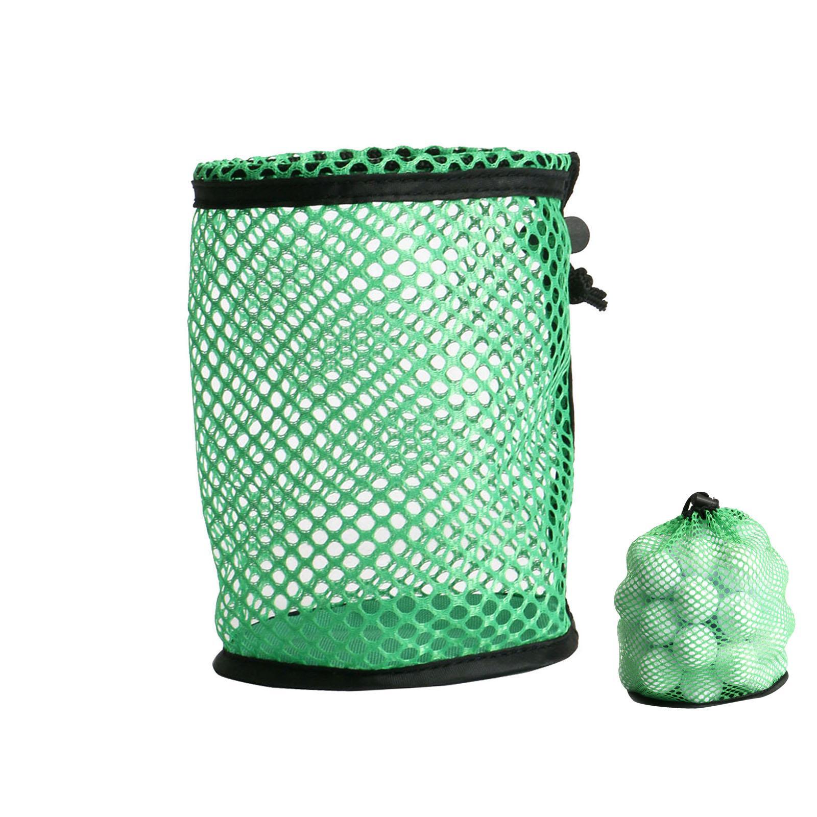 Nylon Golf Ball Storage Bag, Net Pouch Carrying Holder Organizer for Tennis