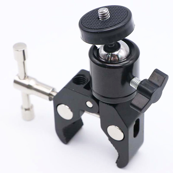 Kẹp ghi đông nhôm CNC ball head Q29 siêu cứng xoay 360 độ