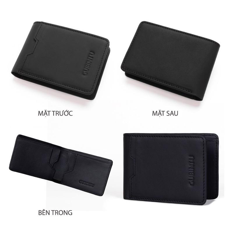 VÍ NAM VN752 DA BÒ THẬT CAO CẤP, CÓ KHE ĐỂ THẺ CARD PHÍA NGOÀI